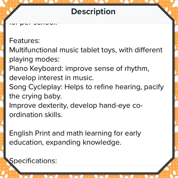 🌟New🌟 Children’s Educational Tablet Pad 🌟 - Picture 11 of 12